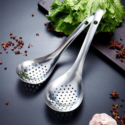 304 Stainless Steel Strainer Spoon Kitchen Colander Spoon Spoon Filter Strainer Food ScoopPerforated Skimmer Colander