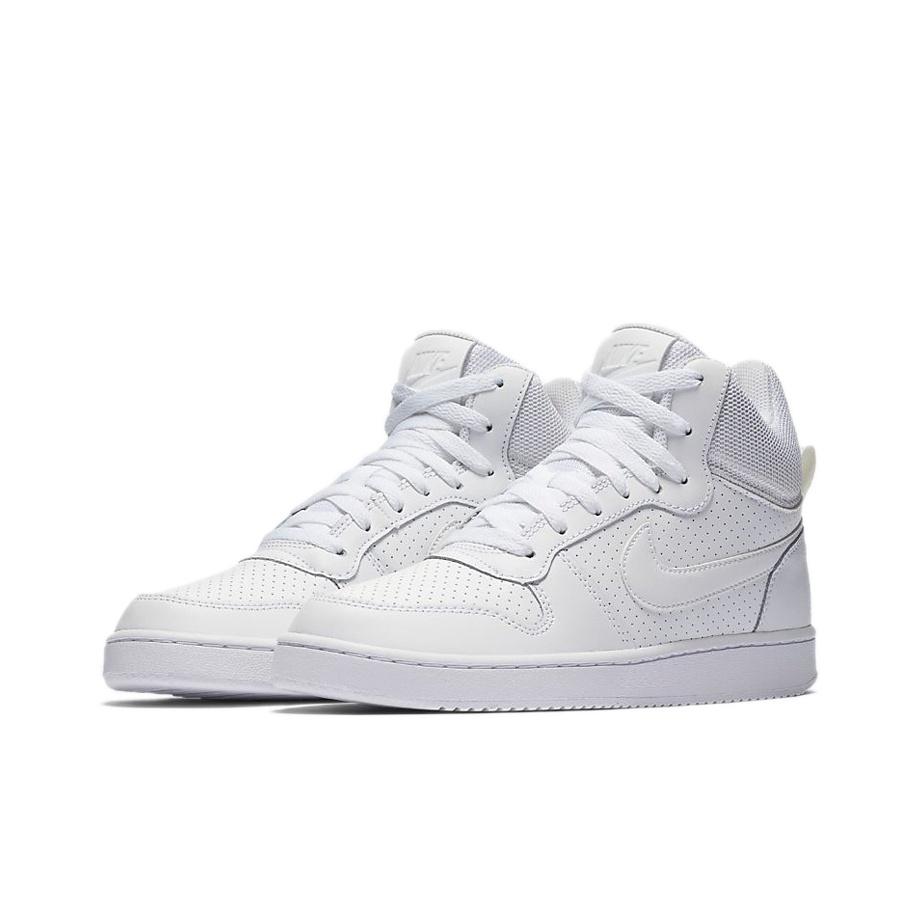 Nike Court Borough Mid Pelle Sintetica Comode Sportive Antiscivolo Durevoli Sneakers Mid-Top Sneakers da Donna Bianche 844906-110