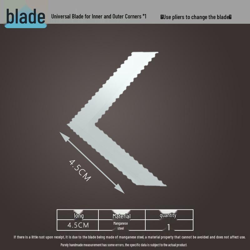 Thickened Wall Planer with Serrated Manganese Steel Blade for Inner and Outer Corners