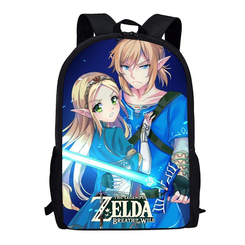 Legend Of Zelda Backpack Breath Of The Wild Game Student School Bag 3D Printed Backpack Cartoon
