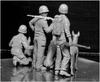 Master Box 1/35 Scale US Marine Corps (3 Figures) Pacific War Doberman Pinscher Plastic Model Kit MB35155