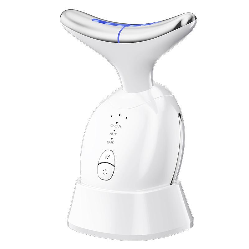 Neck Beauty Massager, LED Photon & Heat Vibration Neck Skin Care Device for Home Neck Lifting Skincare