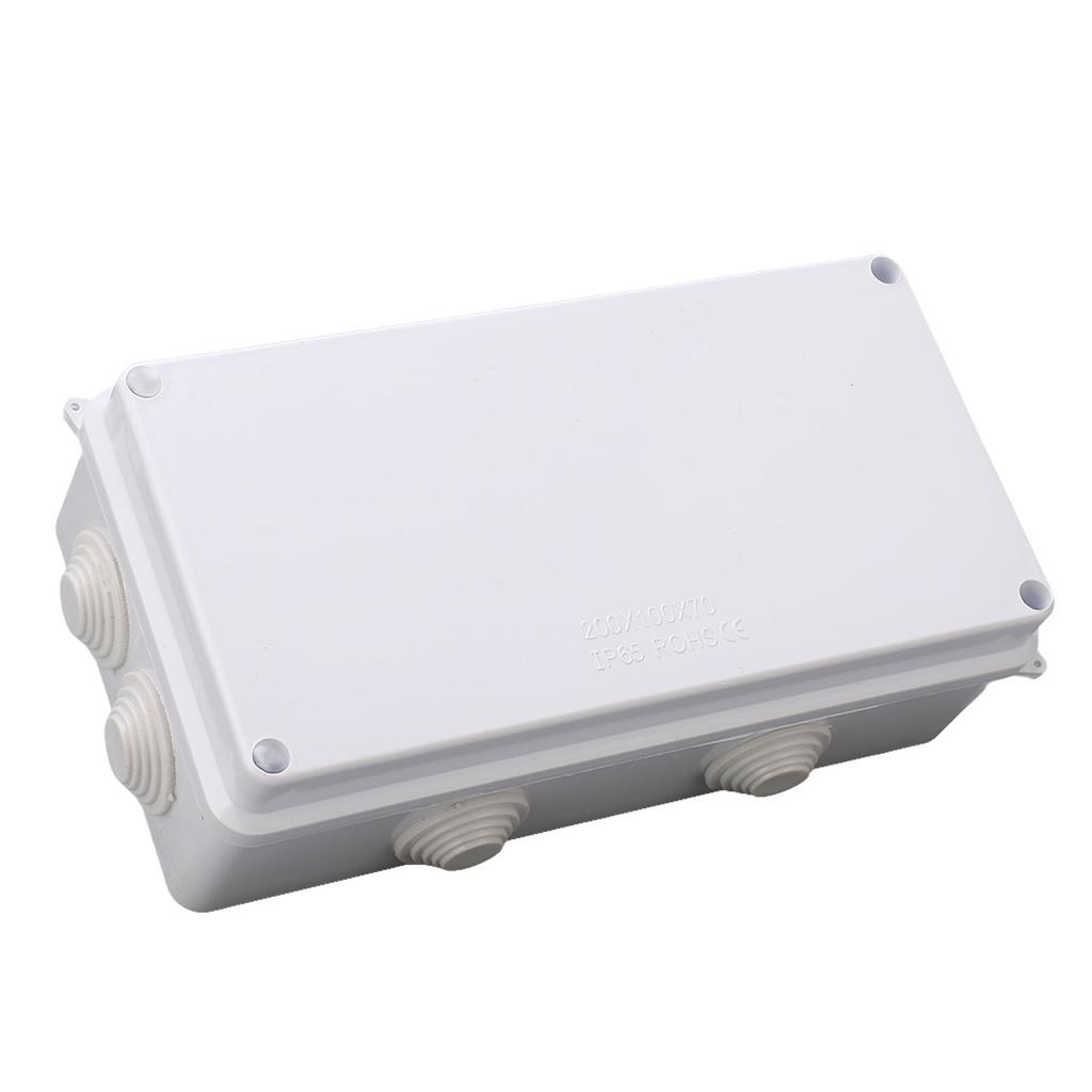 Ηλεκτρικό Κουτί Συνδεσμολογίας 200x100x70mm IP65 Αδιάβροχο Στιβαρό Πλαστικό ABS Κουτί Έργου με
