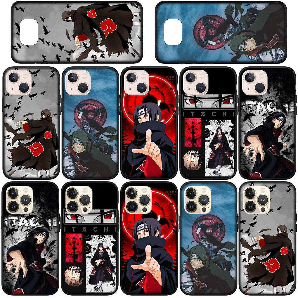 Case for iPhone 17 15 16 Plus Xiaomi Poco X7 X6 F8 F7 M8 C85 C75 C71 Redmi Note 14 12 11 13 Pro Max 14C 13C 15C Cartoon Itachi Uchiha Narutos Akatsuki