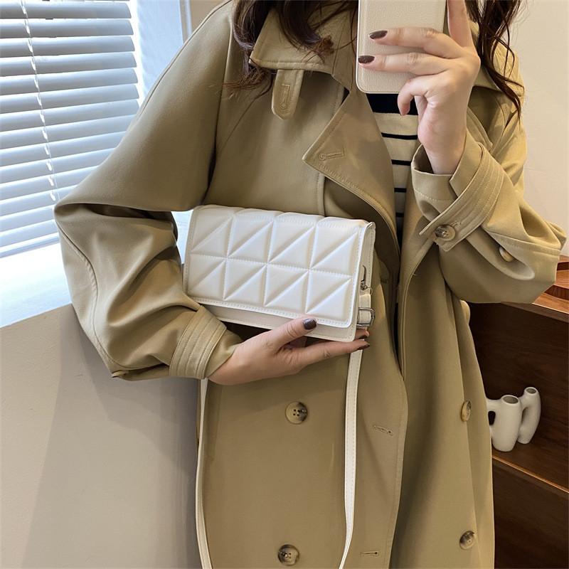 Fashionable Street Trend Shoulder Bag For Women Stylish Square Pu Leather Crossbody