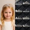 Classical Princess Cake Crown Rhinestone Wedding Party Headwear New Crystal Bridal Tiara  Birthday