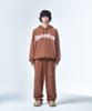 DAUSPICE Logo Sweat Pants Brown