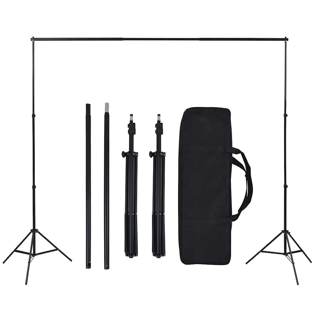 Vidaxl Studio Set With Lamps, Backdrops, and Reflectors