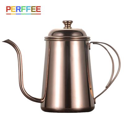 Czajnik Drip 650ml Szyjka Łabędzia Stal Nierdzewna Spożywcza Czajnik do Kawy i Herbaty Wąska Wylewka Czajnik Drip Czajnik do Kawy Pour Over