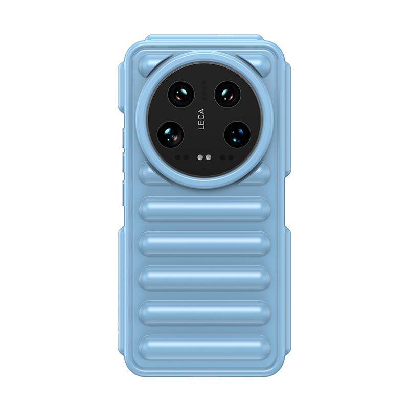 Capsule Protective case For Xiaomi 14 Ultra Case TPU Silicone Shockproof Protector Case Xiaomi 14 Ultra Cover Mi 14 Ultra Case Mi 14 Ultra синий