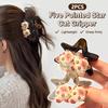 2Pcs Cute Star Hair Claw Clips Y2K Star Cartoon Cat Designs Headwear Long Curly Straight Hair Ponytail Holder Summer Hairpins