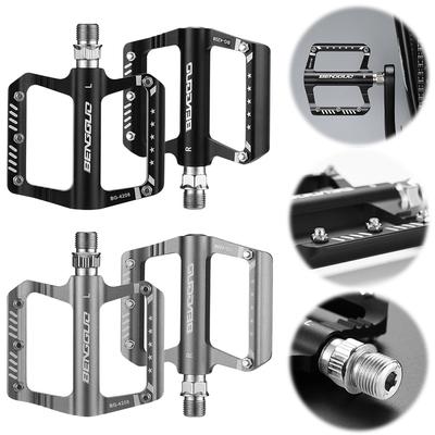 Sealed Bearing MTB Road Bike Pedal Anti-Slip Bike Flat Pedals Aluminum Alloy Bicycle Wide Platform Pedals for Outdoor Riding