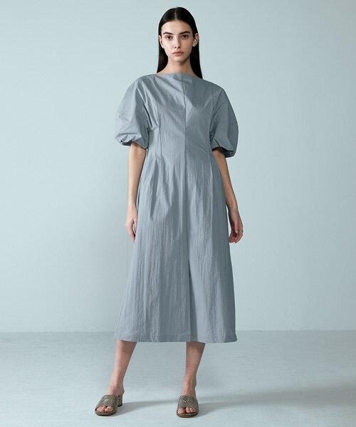 Nuboten Waist Pintuck Line Puff Dress Vwopne0300