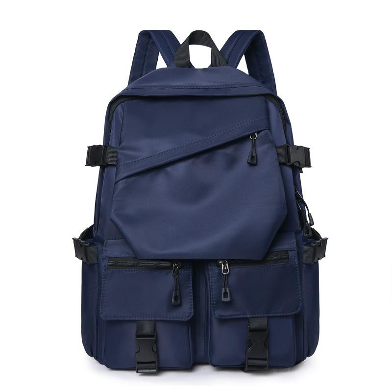 Рюкзак Рюкзак Мужская Модная Тенденция Компьютерный Рюкзак Мужская Школьная Сумка Студенческая Сумка Повседневная Дорожная Сумка темно-синий