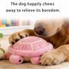 Squeaking Plush Turtles Toy for Dog Chew Stuffed Animal Engagement Teething Toy for Various Breeds Indoor Entertainment