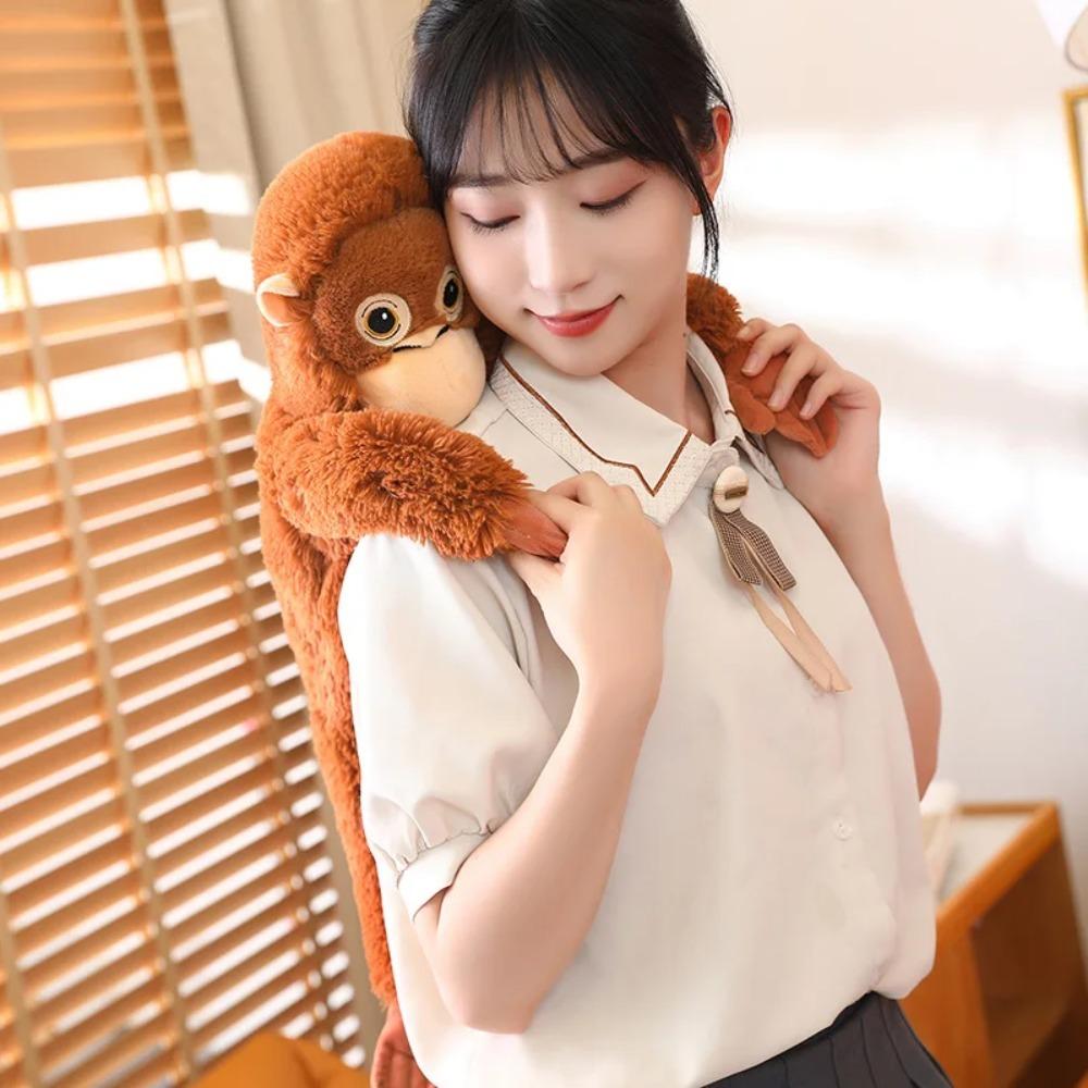 Hot Kawaii Red Monkey Plush Doll Cute Cartoon Gorilla Toy Super Soft Orangutan Stuffed Toys Sleeping Partner Birthday Gift Xmas Models