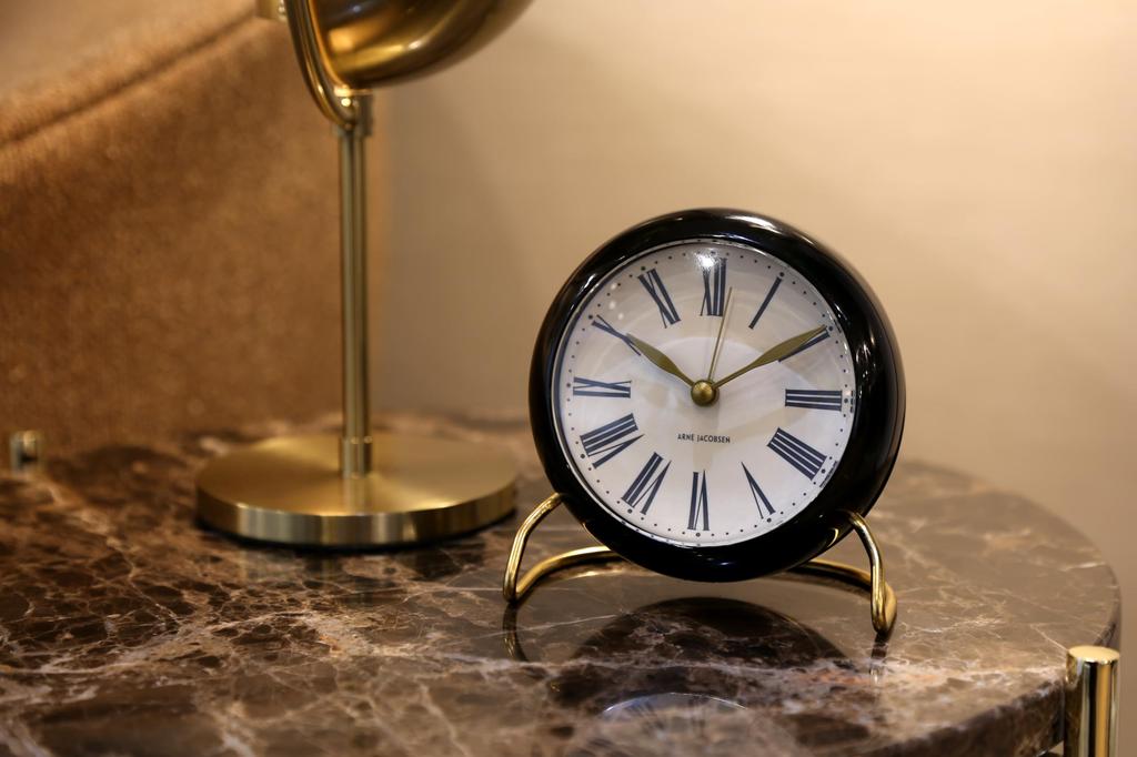 Buy ARNE JACOBSEN Table Clock Alarm Clock 11cm Scandinavian Design