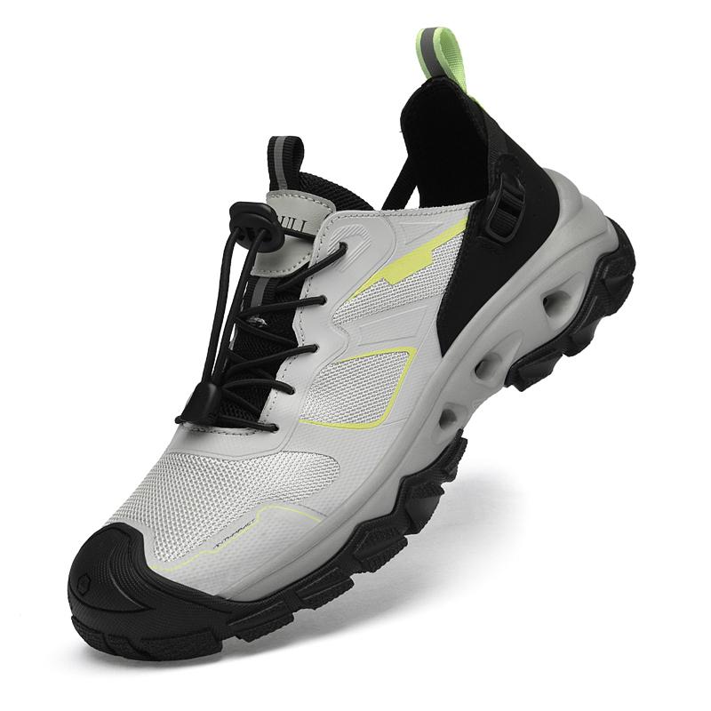 Fashion Comfortable Slip-Resistant Outdoor Shoes Men's Breathable SneakersLightweight Men Walking Shoes New Mesh Lace-Up Casual Flats