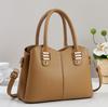 Trendy Women's New Handbag Large Capacity Casual Tote Bag with Zipper Square Shoulder Bags High Quality Trend Ladies Hand Bags