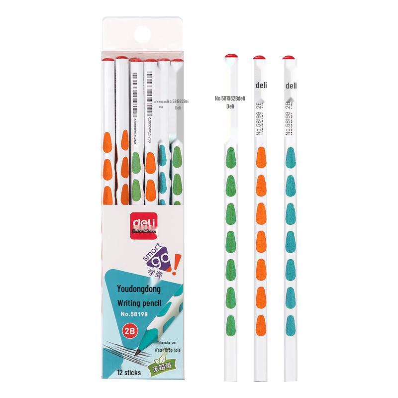 Deli Ergonomic Triangular Grip Posture Correcting Pencils