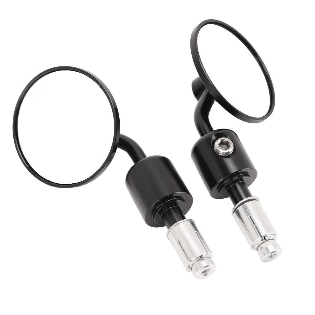 1 Pair Motorcycle Handle Bar End Mirrors Round 7 8in Rear View Mirror Replacement for Aprilia Tuono Mana Dorsoduro