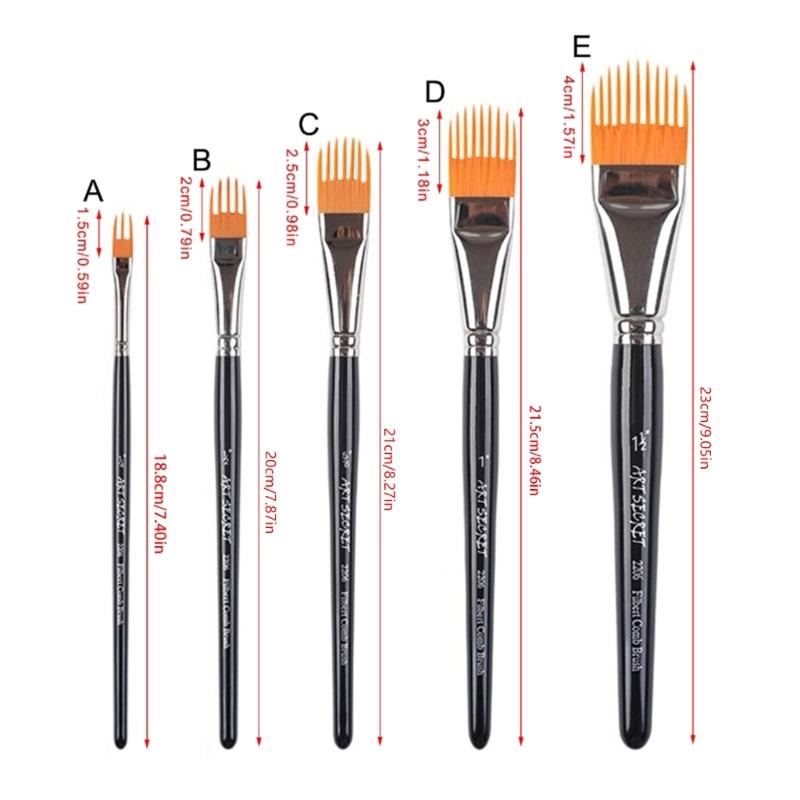 Artist Art Brush Multipurpose Oval Head Watercolor Brush For Chinese Inks Wash Painting Detailing Blending Work