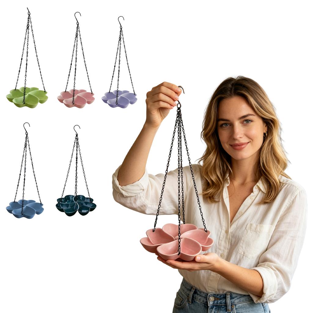 Outdoor Hanging Bird Feeder for Birds - Large Capacity Tube Feeder with Seed Ports, , Easy To and Clean