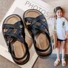 Mädchenschuhe Kinder Römische Sandalen 2025 neu Sommer Sommer Sport kleines Mädchen mittleres und älteres Kind Strand weiche Sohle