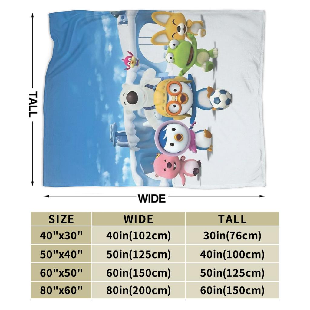 Loopy Pettys Crongs Eddys Pobys Cartoon Fuzzy blanket Pororos Throw blanket for Sofa Bedding Lounge 200x150cm Bedspreads