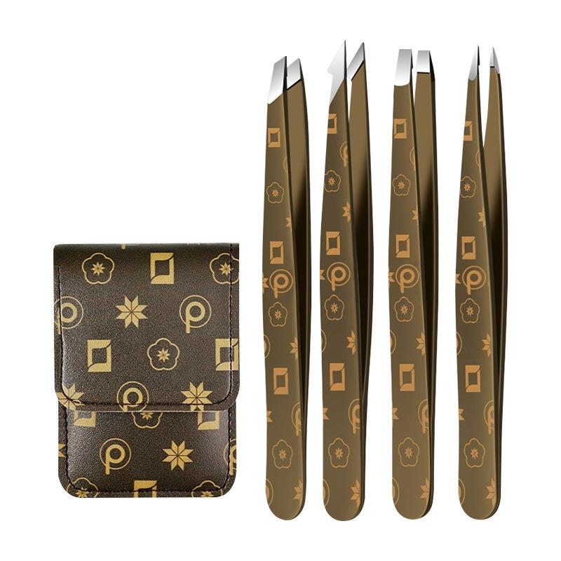 

Набор инструментов для зажима для бровей, 1 шт., пинцет, съемник для бороды, наклонная головка из нержавеющей стали