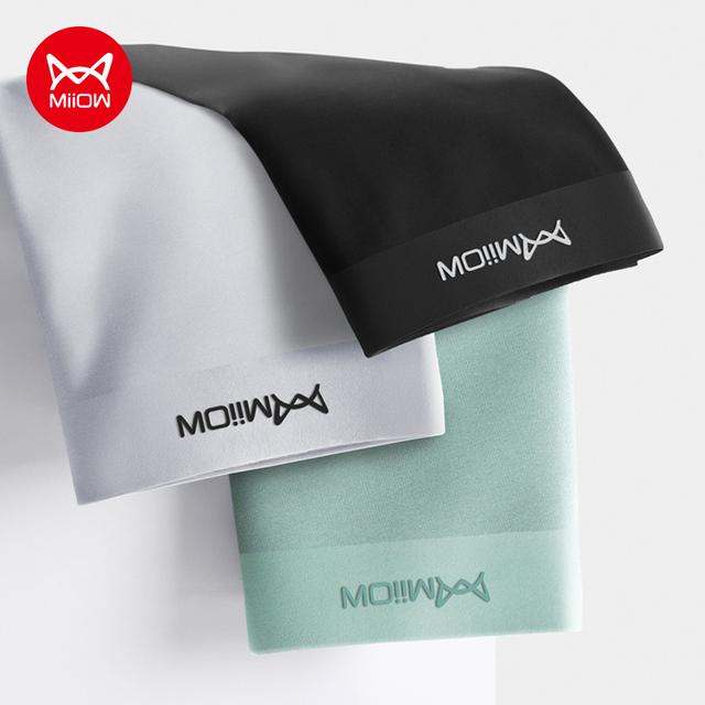 

MiiOW 3Pcs Sexy Cotton Men Boxers Shorts Нижня білизна Organic Graphene Antibacterial Underpants Trunk Man Boxershorts L-5XL XXL