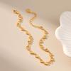 Women Minimalist 18k Gold Plated Heart Link Ankle Bracelet