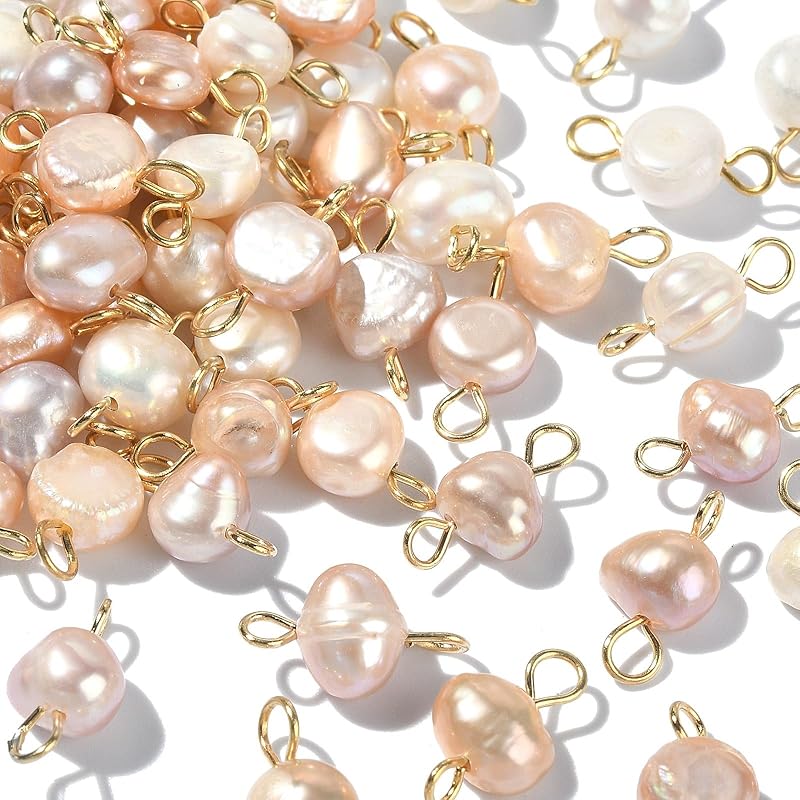 Airssory 100 Pcs Ocean Life Charms Natural Cowrie Shell Charms for Earring Bracelet Necklace Jewelry DIY Craft Making