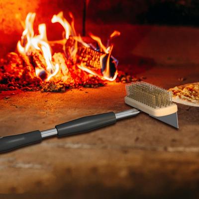 Pizzaovenborstel Koper Efficiënte Reiniging Roestvrij Staal voor Barbecue Restaurant Buiten