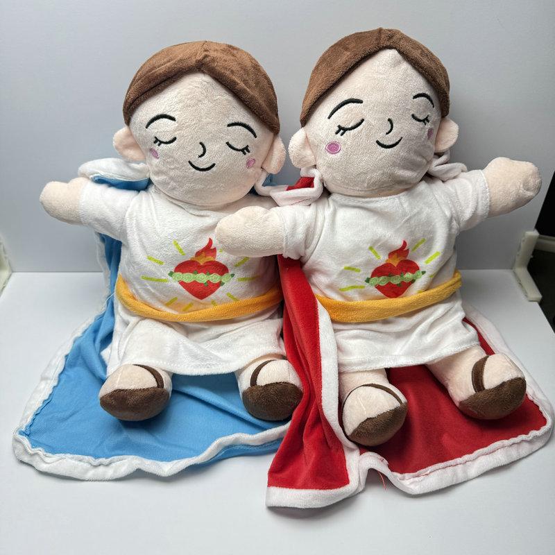 Niedliche Mädchen-Stoffpuppe mit Atmungs- und Musikfunktion für Kinder, Baby, Weiches Kissen, Geschenk