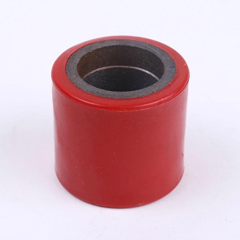 Heavy Duty Polyurethane Forklift Caster Wheel with Brake, Iron Core, Double Bearing, 70x80 Hydraulic