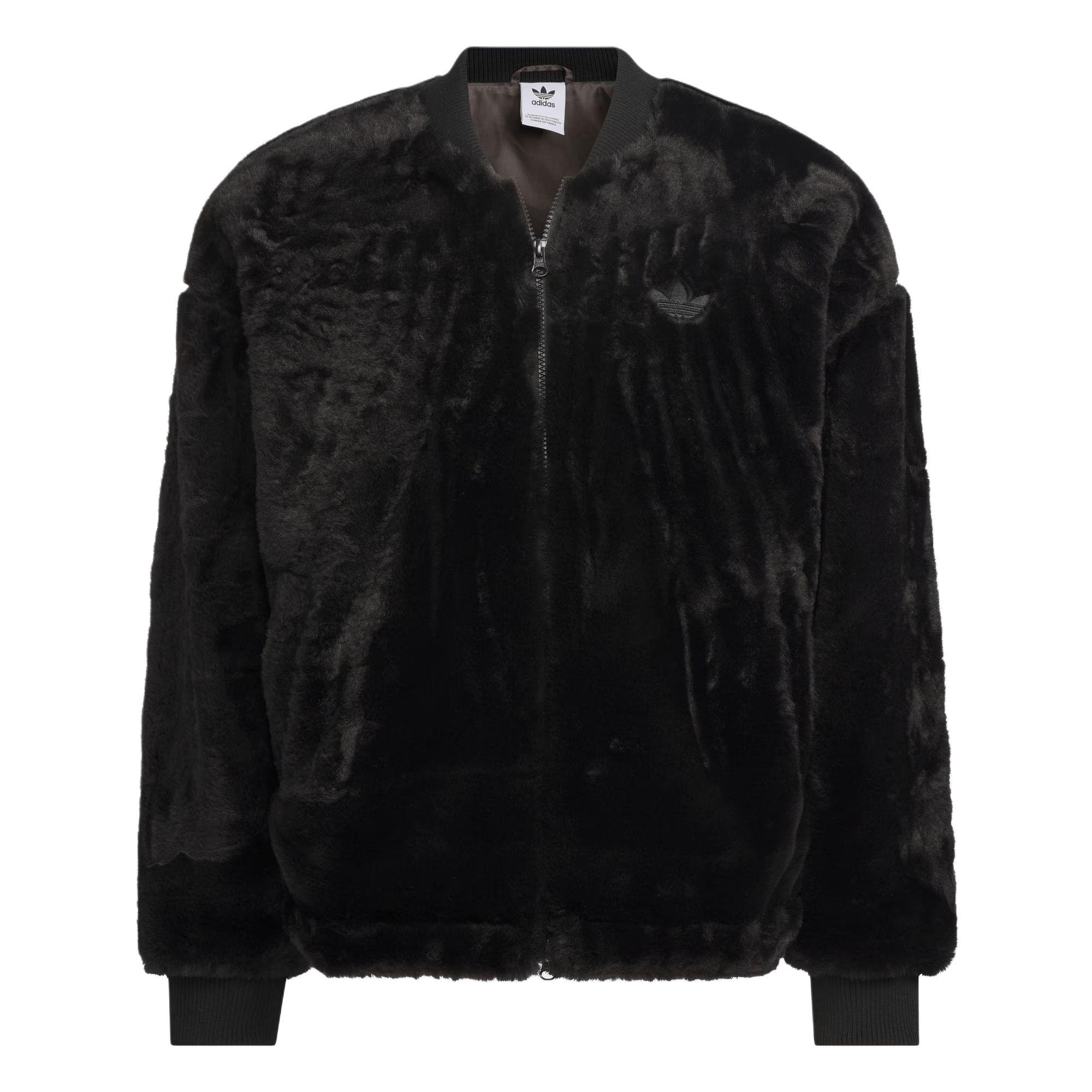 Adidas Originals FUR JACKET Jackets & Coats Unisex Black JD3776 L