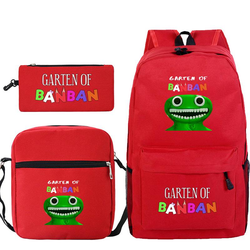 Spotted Garden Primary School Bag Shoulder Bag Pencil Bag Three-piece Set