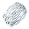 Bague en argent avec zircon cubique (1918692) 6,68 gr. 925 échantillons