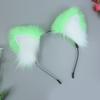 Plush Cats Ears Headbands Anime Costume Headwear Lovely Animal Ear Hair Hoop for Parties Weddings Cosplay