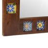 Bathroom Mirror Walnut 50 x 70 x 2.5 cm Solid Mango Wood