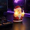 Wiederaufladbare Nachttischlampe 2 Stück Lustige Mittelfinger Geist Nachtlicht, Harz Wandbehang Gruselige Schlafzimmerdeko Lampe, Halloween Licht für Spiel