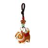 Beads Wooden Carved Dog Keychain Flower Car Keyring Creative Wood Shiba Inu Dolls Pendant  Girl/Boy