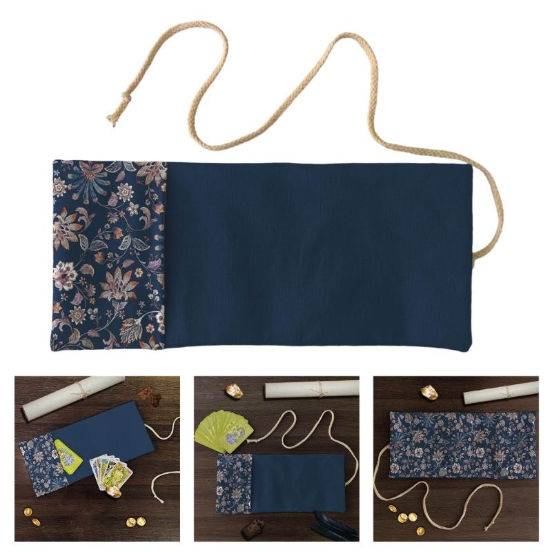 Multipurpose Rolls Up Bag Game Card Organizers Board Game Cards Bag Foldable Gifts Packaging Pouches Tarots Storage Bag