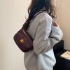 Niche Texture Underarm Bag Women's Bag 2025 Spring New Trendy Niche Retro Saddle Bag Shoulder Messenger Bag