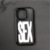 Sex Icon Pattern Phone Case for IPhone 16 15 14 13 12 11 Pro Max X XS XR 17 Air 7 8 Plus INS Simple English Letter Hard PC Cover