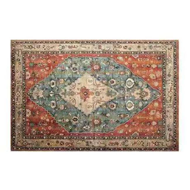 Vintage Living Room Carpet Ethnic Style Bedroom Bedside Carpet Persian Coffee Table Mat