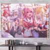 Kessoku Band Anime Wandkleed, B-Bocchi The Rock! Wanddecoratie, Kleurrijke Meisjespersonages Kamerdecoratie Voor Fans