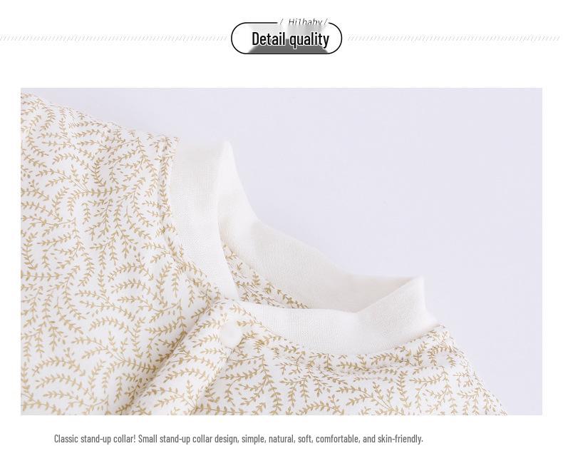 Thick, Quilted Cotton Baby Onesie for Autumn & Winter