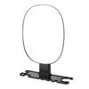 Shower Mirror No Drill Wall Mount Water Proof Space Saving Fogless Shower Mirror for Bathroom Black